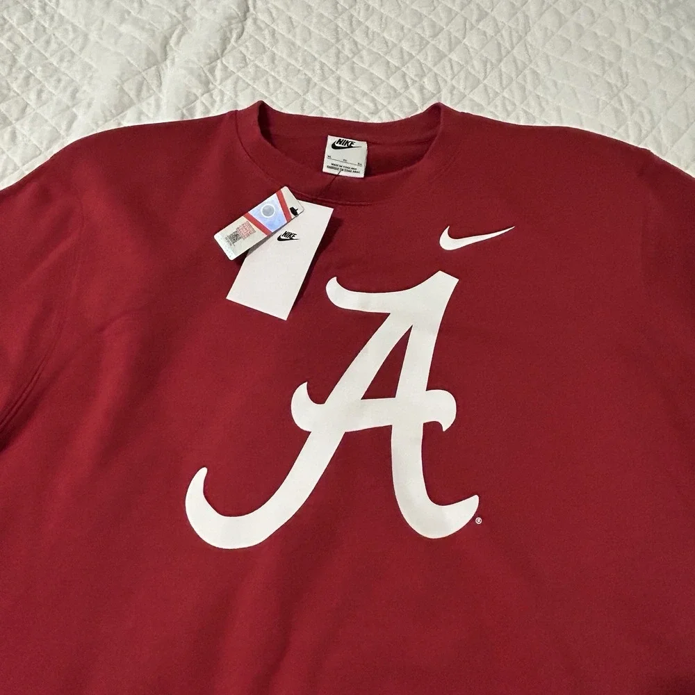 Nike Alabama Crimson Tide Pullover Mens XL Red Sweatshirt Football NKPV-69W‎ NEW